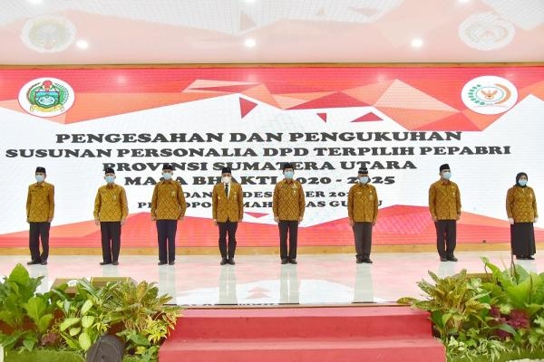 Edy Rahmayadi Kukuhkan DPD PEPABRI Sumut